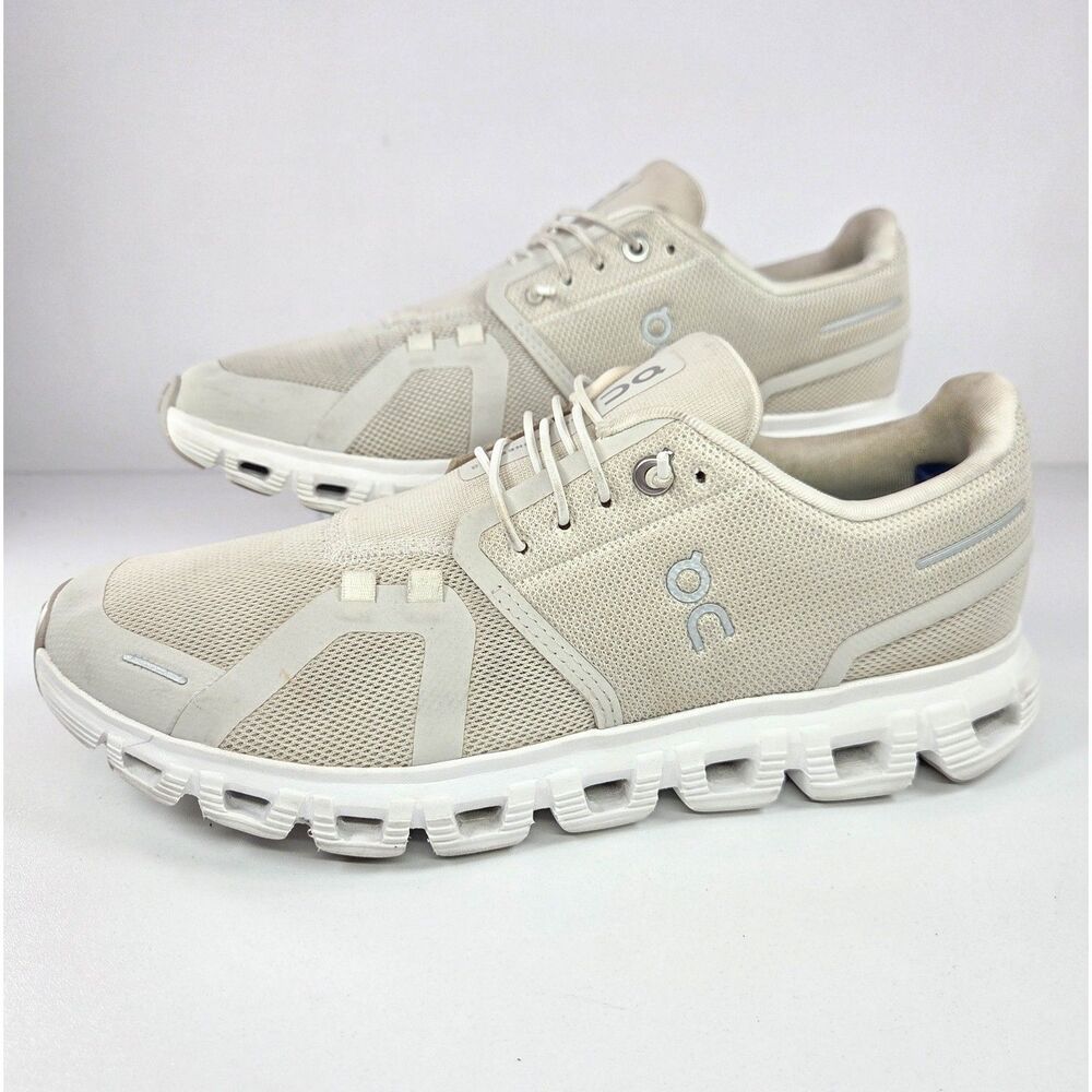 On Cloud 6 Pearl White Women’s 9 3WF10060755 Beige Running Shoes